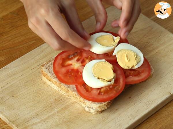 Club sandwich végétarien - Préparation etape 4