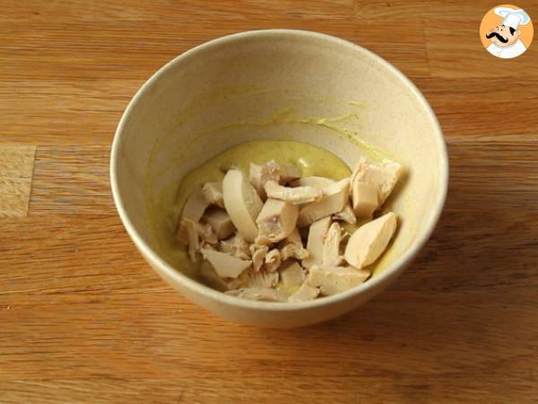 Club sandwich au poulet au curry - Préparation etape 2