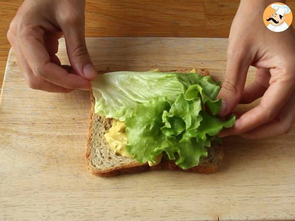 Club sandwich au poulet au curry - Préparation etape 4