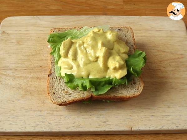 Club sandwich au poulet au curry - Préparation etape 5