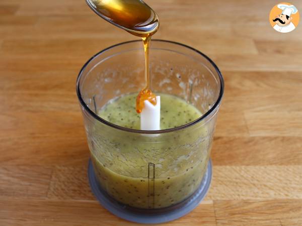 Sorbet au kiwi hyper facile à faire et sans sorbetière - Préparation etape 2