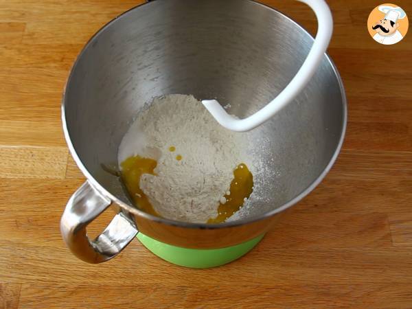 Pain pita à la poêle - Préparation etape 1