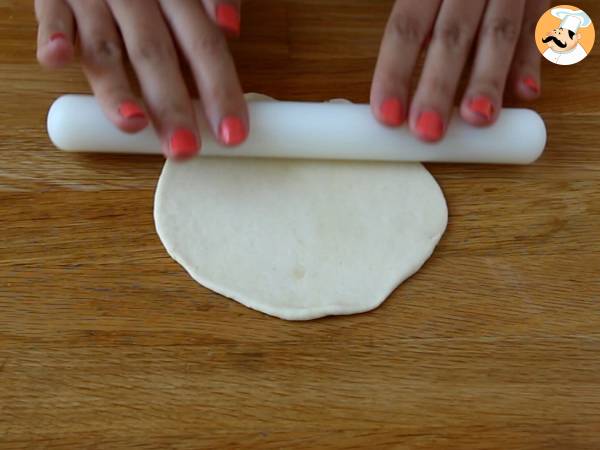 Pain pita à la poêle - Préparation etape 4