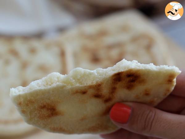 Pain pita à la poêle - Préparation etape 6
