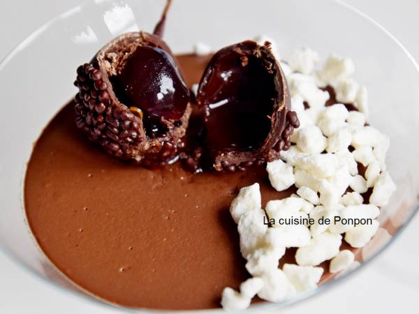 Crème au chocolat noir, sans farine et sans oeufs - Préparation etape 2