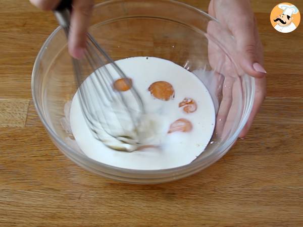 Flans à la courgette et au pesto - sans gluten - Préparation etape 1