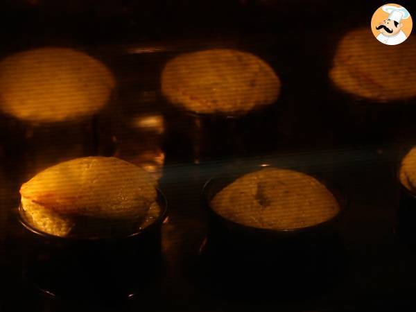 Flans à la courgette et au pesto - sans gluten - Préparation etape 3