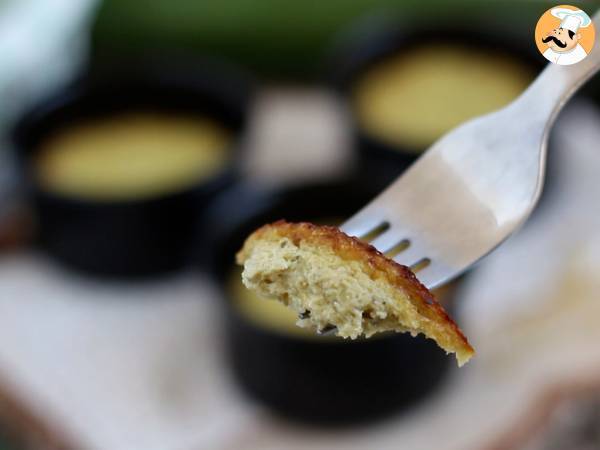 Flans à la courgette et au pesto - sans gluten - Préparation etape 4