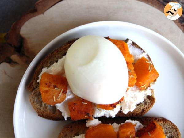 Tartines ricotta butternut et oeuf - Préparation etape 3