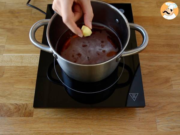 Wassail, le cocktail épicé de Noël - Préparation etape 2