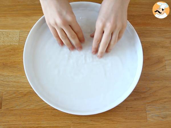 Nems aux crevettes et champignons - Préparation etape 4