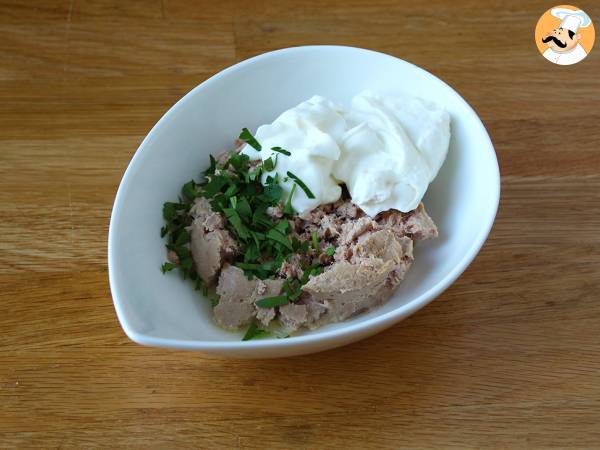 Barquettes d'endives garnies de thon - Préparation etape 1