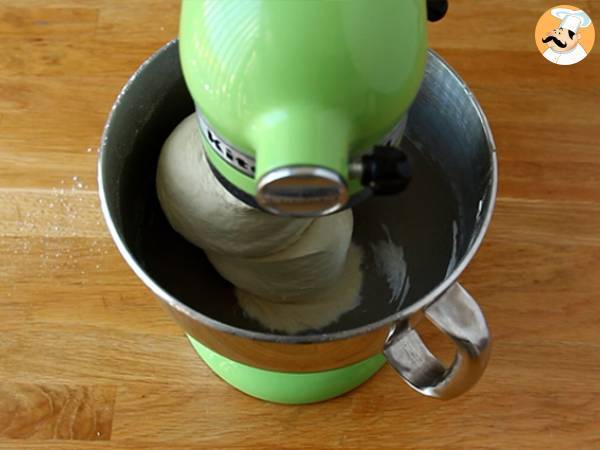 Focaccia fleurie - focaccia art - Préparation etape 2