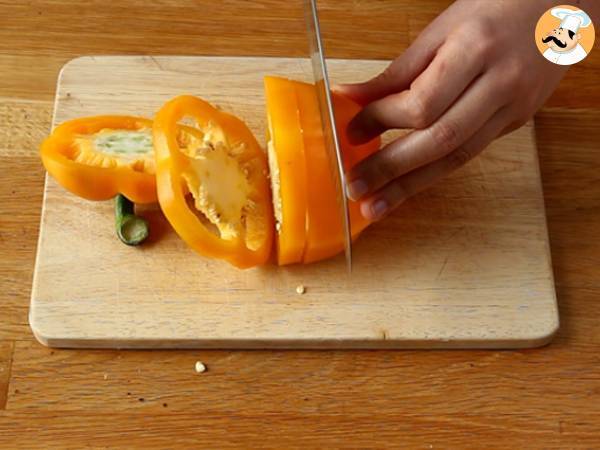 Focaccia fleurie - focaccia art - Préparation etape 7