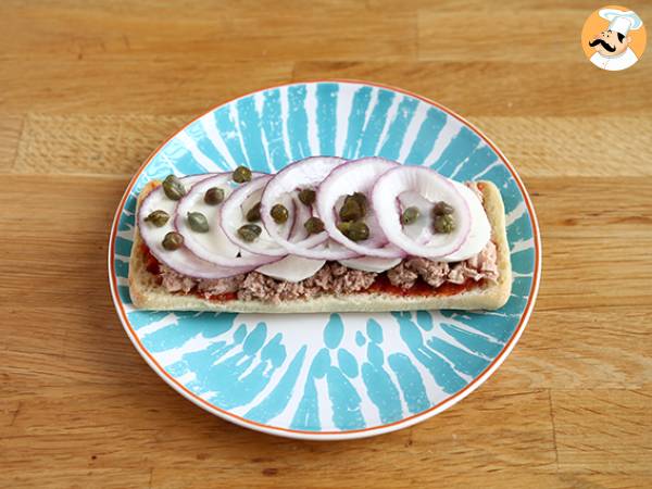 Panini thon, tomate, câpres - Préparation etape 3