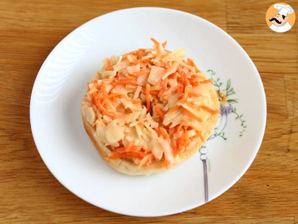Sandwich bagel dinde, coleslaw, oeuf dur - Préparation etape 1