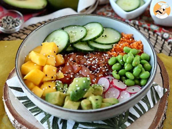Poké bowl au saumon - Préparation etape 7
