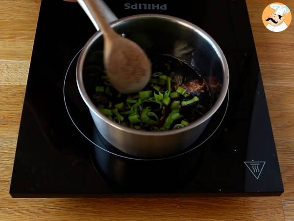 Brochettes de boeuf Yakitori au fromage - Préparation etape 2