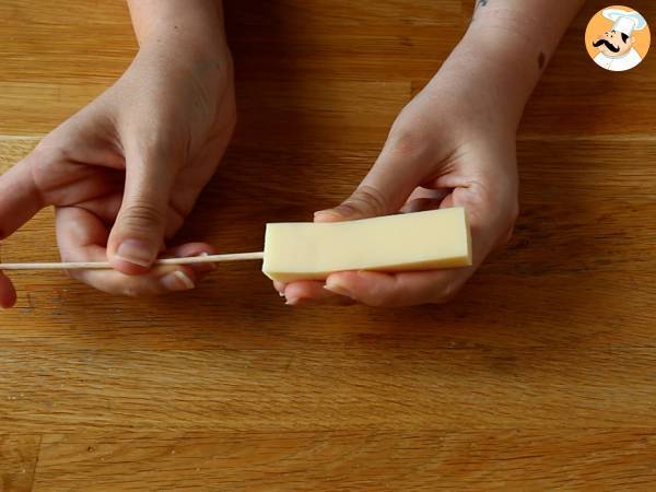 Brochettes de boeuf Yakitori au fromage - Préparation etape 5