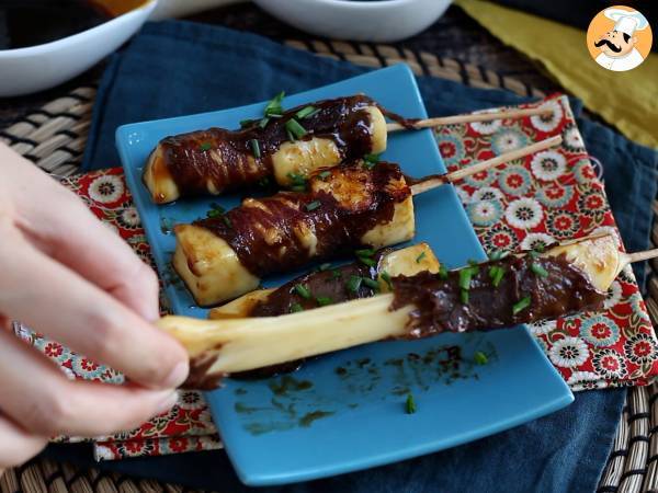 Brochettes de boeuf Yakitori au fromage - Préparation etape 8