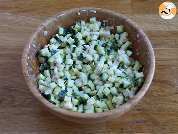 Salade de courgettes, chèvre et citron - Préparation etape 4