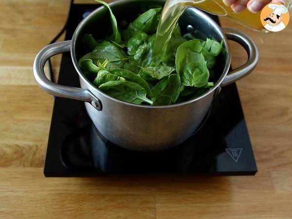 One pot pasta épinards chèvre et poulet - Préparation etape 3