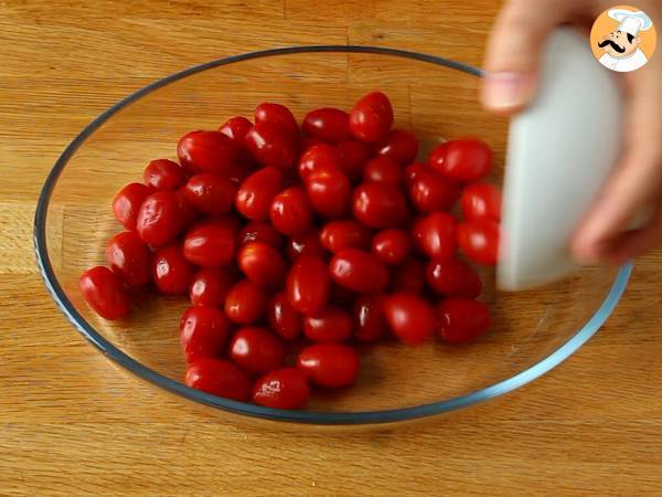 Tagliatelle feta tomates cerises - baked feta pasta - Préparation etape 1