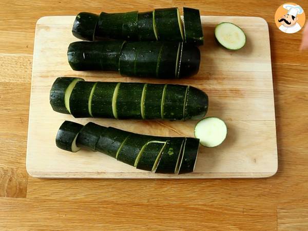 Terrine de courgette et saumon fumé - Préparation etape 1