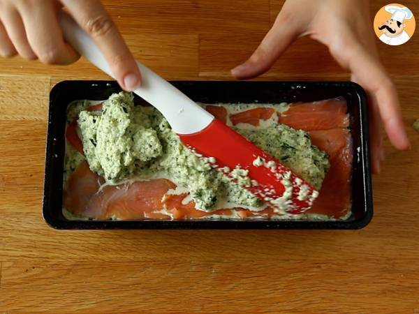Terrine de courgette et saumon fumé - Préparation etape 6