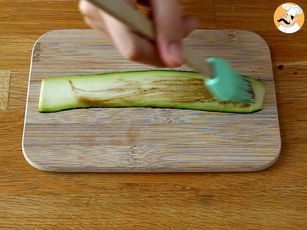 Roulés de courgette et saumon fumé - Préparation etape 4