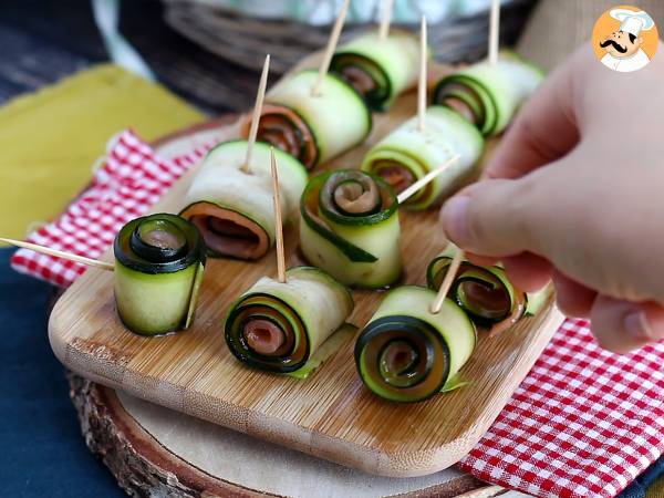 Roulés de courgette et saumon fumé - Préparation etape 6
