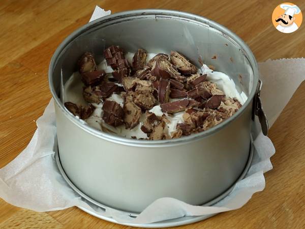 Cheesecake sans cuisson au Kinder Bueno fabuleux - Préparation etape 4