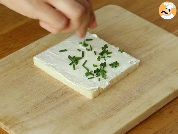 Toasts bûches de Noël - Préparation etape 1