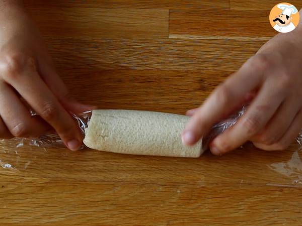 Toasts bûches de Noël - Préparation etape 3