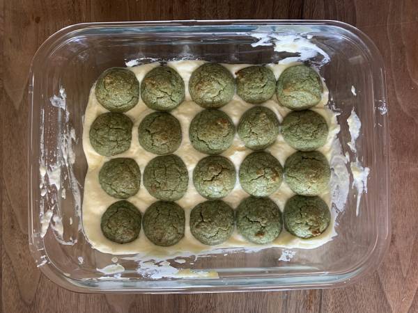 Tiramisu sans gluten à la pistache et aux framboises - Préparation etape 6