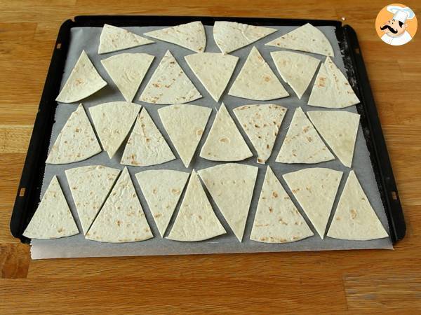Pico de gallo et ses tortilla chips maison - Préparation etape 3