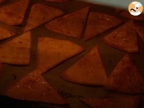 Pico de gallo et ses tortilla chips maison - Préparation etape 5