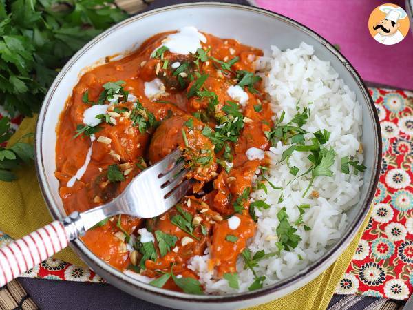 Malai Kofta vegan: boulettes de pois chiches et sauce tomate/coco à l'indienne - Préparation etape 6