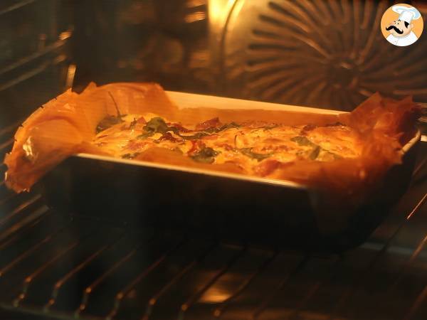 Tarte filo à l'italienne rapide - Préparation etape 5