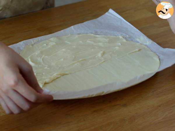Torsades feuilletées à la crème pâtissière vanille - Préparation etape 5