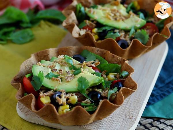 Comment faire des tortilla bowl? La salade facile et sans vaisselle! - Préparation etape 5
