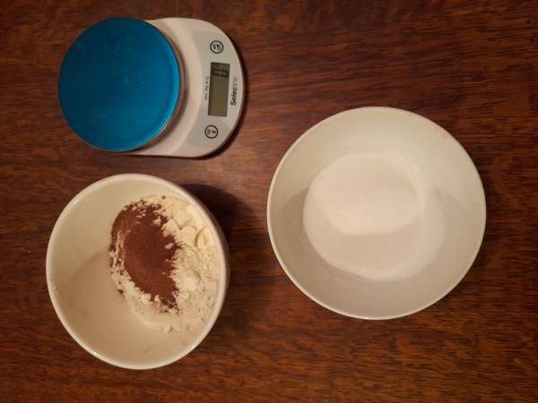 Génoise au chocolat et ganache de Gillou - Préparation etape 1