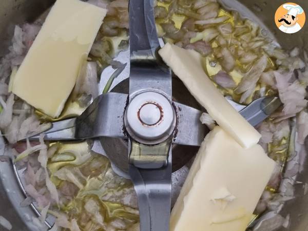 Risotto aux champignons au Thermomix - Préparation etape 1