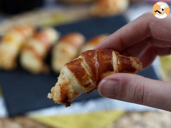 Croissants feuilletés à la béchamel, au jambon et au fromage - Préparation etape 6