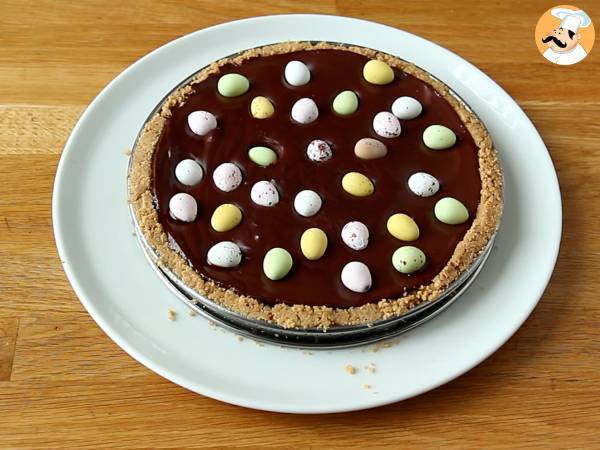 Tarte de Pâques au chocolat et caramel, le dessert le plus gourmand pour Pâques - Préparation etape 5