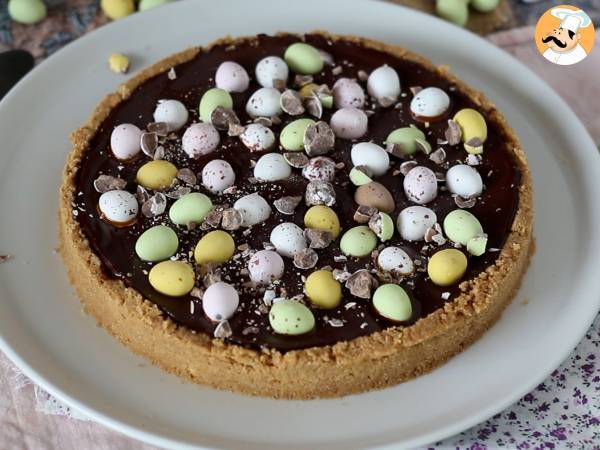 Tarte de Pâques au chocolat et caramel, le dessert le plus gourmand pour Pâques - Préparation etape 6
