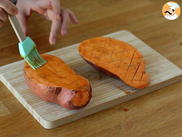 Patates douces au four - Préparation etape 2