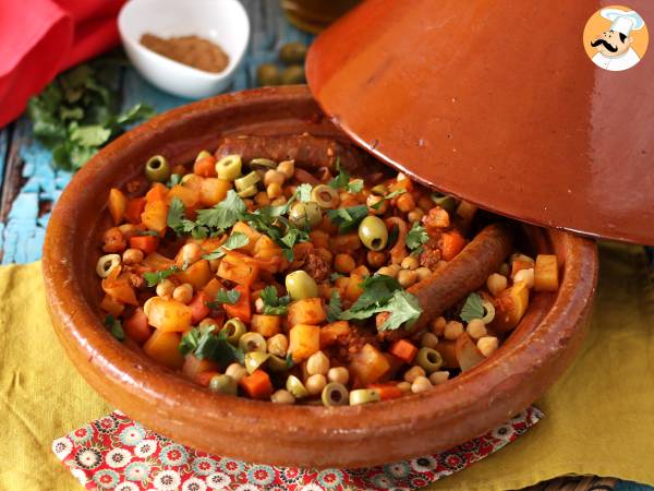Tajine de bœuf et légumes - Préparation etape 7