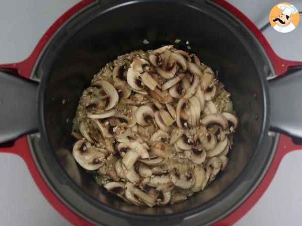 Risotto aux champignons au Cookeo - Préparation etape 4