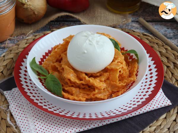 Pesto à la calabraise et sa burrata crémeuse - Préparation etape 7